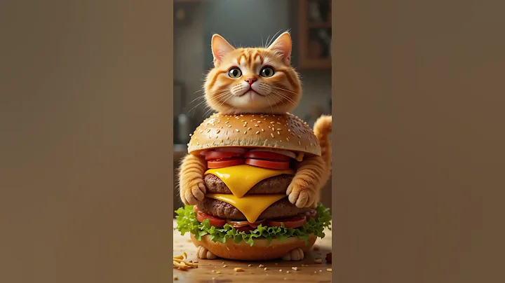Watch the video about Hamburger cat video🥳🤪#cat #catlife #fluffycat #catgoals #cutecat #catmood#catphoto #catsoftikto