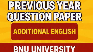 📚 1 sem B.com BNU Additional English| Previous Year Question Papers & SEP Syllabus 2025 |
