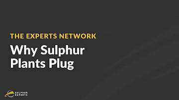 Why Sulfur Plants Plug