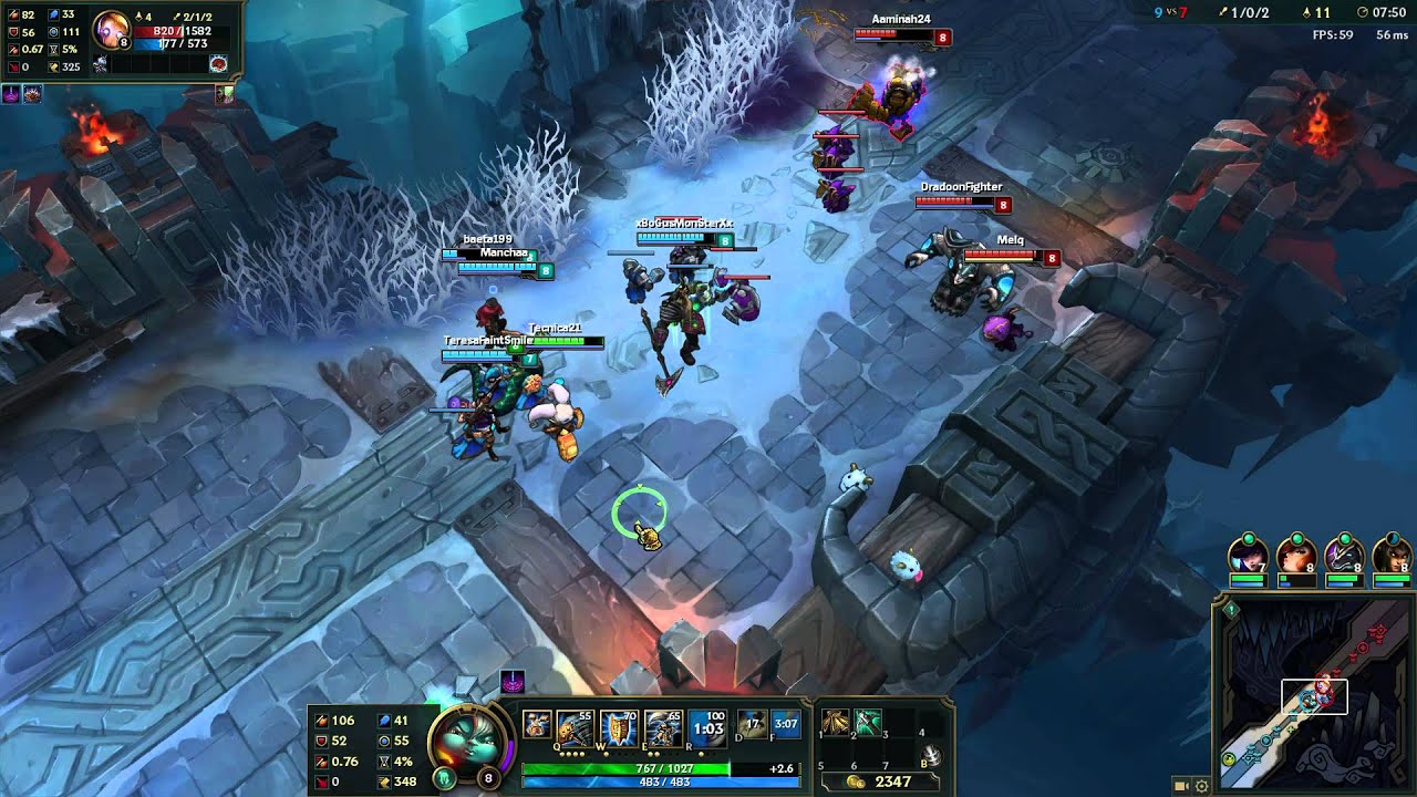 ARAM Mode Howling Abyss Poppy Gameplay Full HD 1080p60 YouTube