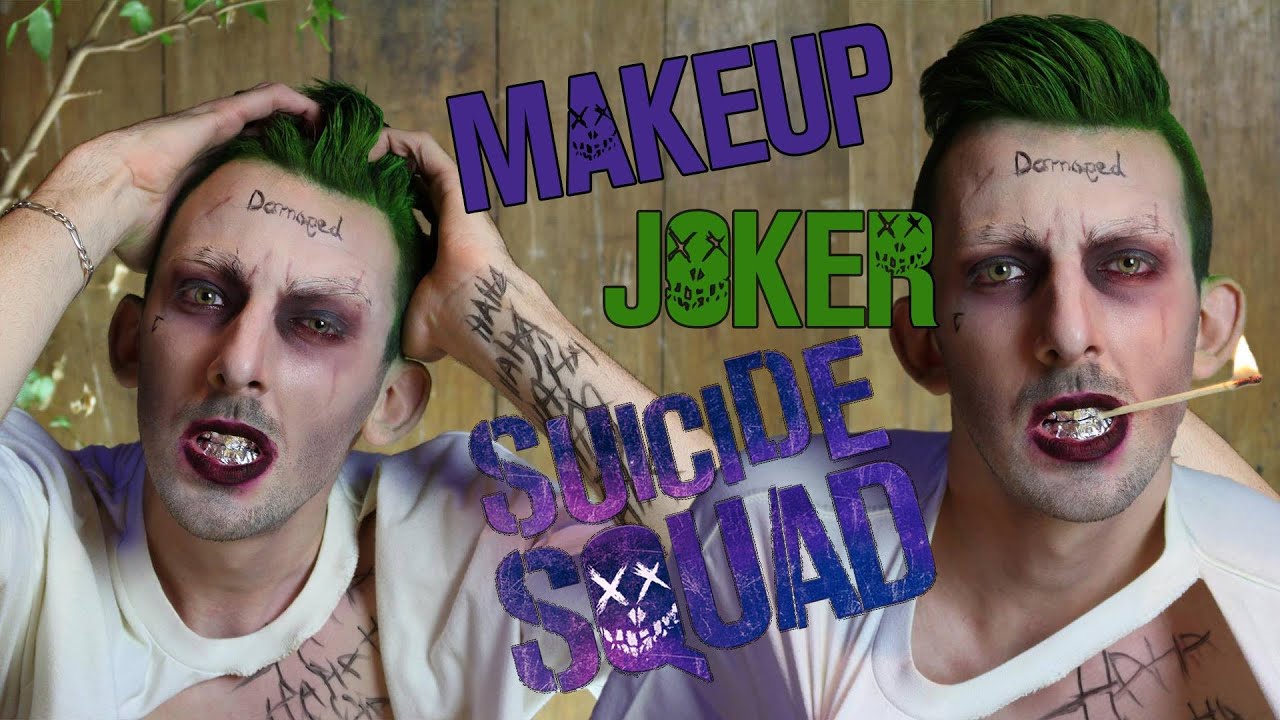SUICIDE SQUAD JOKER MAKEUP TUTORIAL YouTube