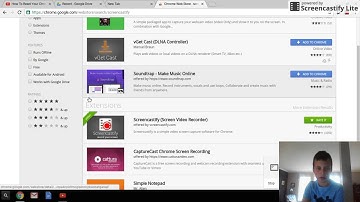 How to Record Your Screen With Screencastify (Chromebooks, Chromeboxes And Chrome
