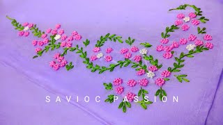 Saree Pallu Design Hand Embroidery Tutorial Easy To Learn