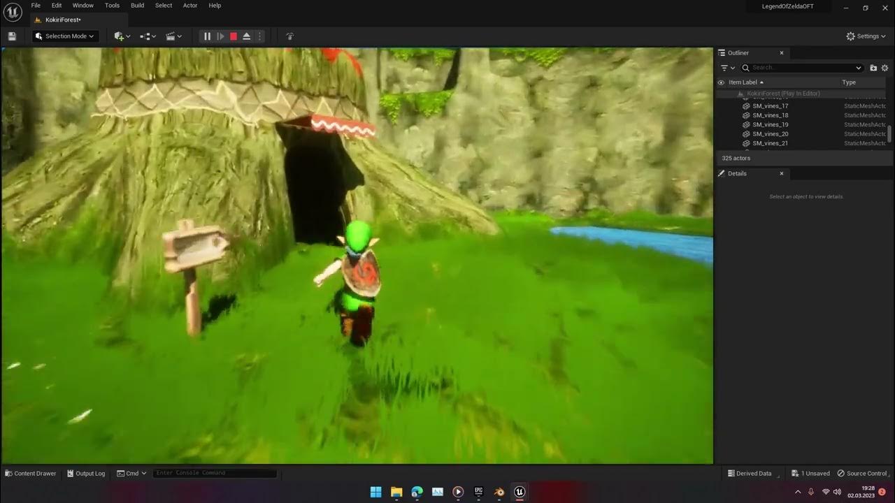 Unreal Engine 5 Zelda Ocarina of Time ue5 zelda YouTube