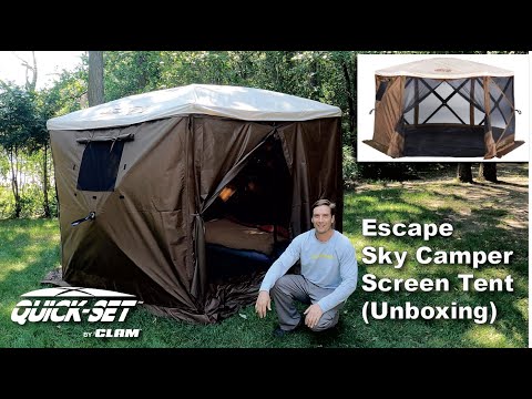 Clam Quick-Set Escape Sky Camper Tent (Unboxing)!