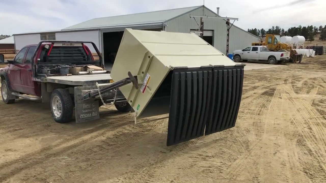 Bale Bed Garbage Dumpster, 6'x42"x50" (new)Dumping