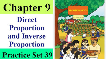 Practice Set 39 |  direct proportion and inverse proportion std 7