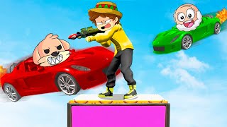 ¡COCHES VOLADORES VS SILVIOGAMER en GTA 5 ONLINE!💥😂 GTA V con LANZACOHETES