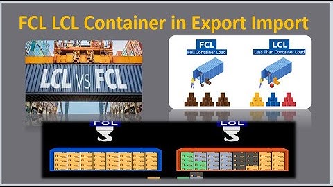 FCL LCL Container in Export Import English subtitles | LCL Vs FCL