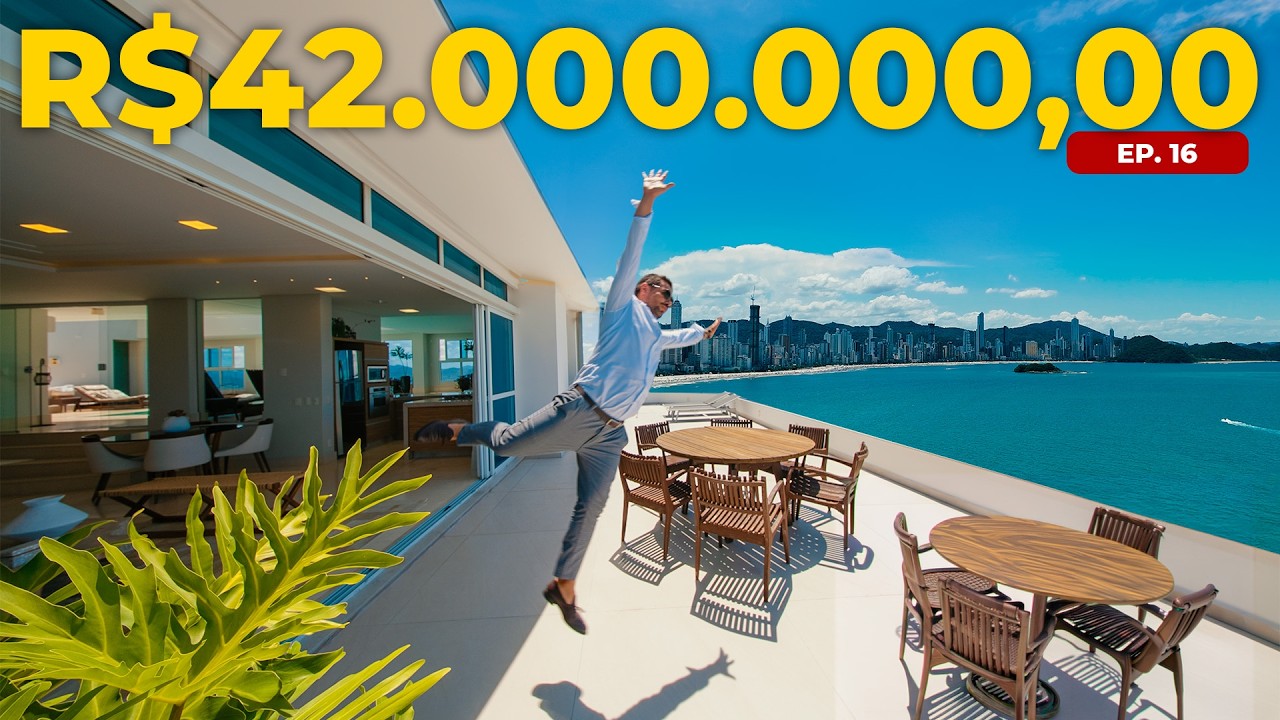 COBERTURA DE R$ 42 MILHÕES ULTRA LUXUOSA FRENTE MAR EM BALNEÁRIO CAMBORIÚ