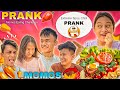 Spicy  chilli prank on sister and brother         buff momos eating