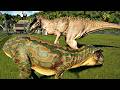 Indominus Rex Vs Albertosaurus #jurassicpark dinosaurs #asmr fighting
