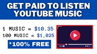 Make $10.35 by Listening to 1 YouTube Music | Listen to 100 Music = $1,025 (Make Money Online) - how do music videos make money