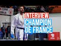 Interview champion de france 2023 par karatek  karatektv9833 karate kumite ffk