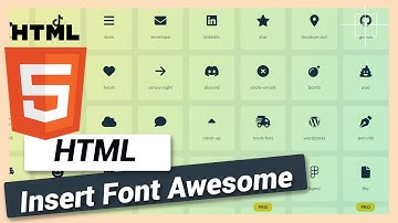 How to Add Font Awesome Icons in Website HTML and CSS Tutorial