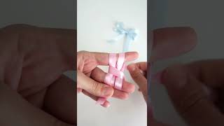 How to Make an Easy Bow with your Fingers 🎀 #shorts #diy