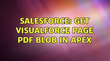 Salesforce: Get visualforce page pdf blob in apex