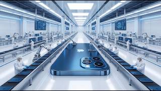 Inside Apple's iPhone 17 Pro Max Factory 🏭 The Complete Production Process of the Deep Blue Edition