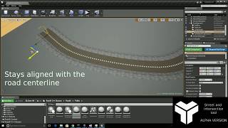 Street and intersection plugin for Unreal Engine 4 (street element)