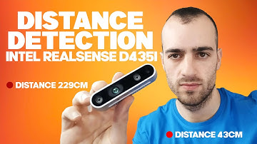 Distance detection with Depth Camera (Intel Realsense d435i) - Opencv with Python tutorial