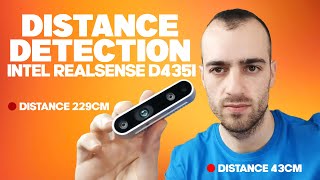 Distance detection with Depth Camera (Intel Realsense d435i)  Opencv with Python tutorial