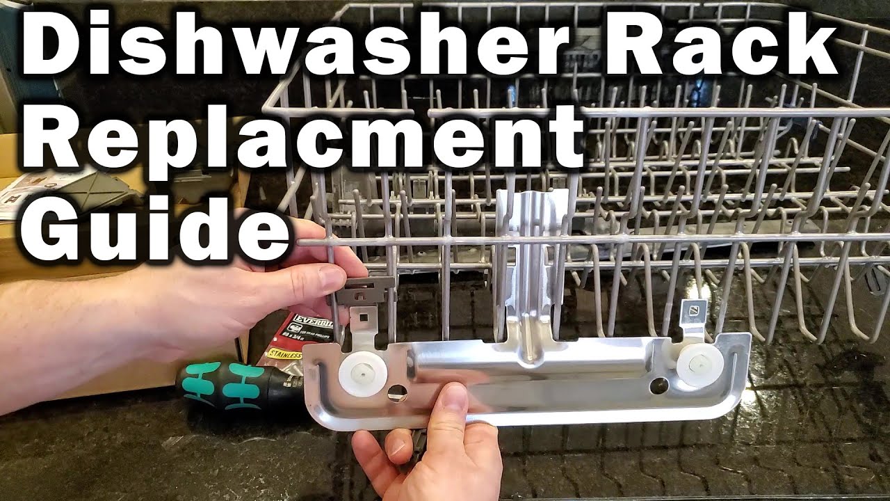 Whirlpool dishwasher rack adjustment replacement kit install video