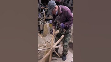 Wooden wheel assembly process -Goodtools and machinery make work more faster!!