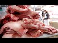 HOW TO CUT PORK BY PART , HOW TO BUTCHER A PIG / Instructions for use by pig part / 돼지발골, 교육,부위별설명