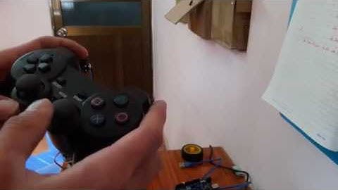 Điều khiển cánh tay robot 5 bậc tự do ổ bi xoay bằng tay PS2 không dây