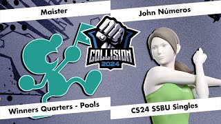 Collision 2024 - Maister (Mr.Game & Watch) VS John Numbers (Wii Fit Trainer) - Ultimate Singles