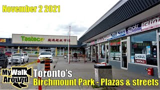 Toronto east end neighbourhood - Scarboroughs Birchmount Park Plazas and homes
