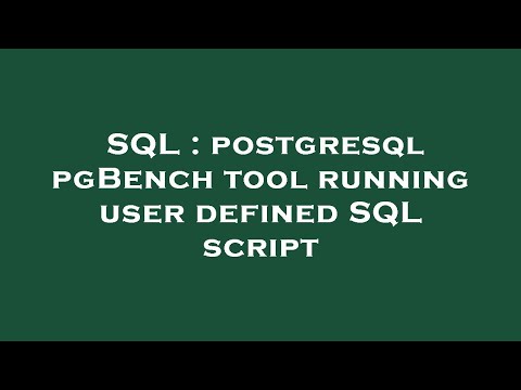 SQL : postgresql