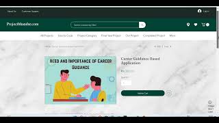 Career Guidance Based Application | Download Free Final year Project | Last year project | Project