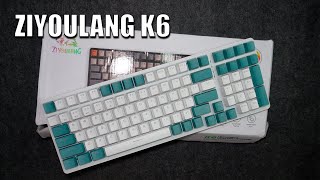 ZIYOULANG K6 - 1.5K TRI MODE MECH KEYBOARD? PERO? ( UNBOXING AND TEST )