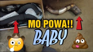 BMW X6M CATLESS DOWNPIPE INSTALL | EXHAUST BEFORE AND AFTER