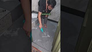 Cat lantai kamar mandi setelah 8 bulan!!