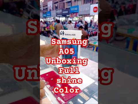 Samsung A05 unboxing