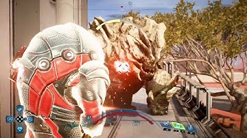 Krogan Vanguard Gold Solo on Sandstorm Kett (Upload / Boss) (Mass Effect Andromeda)