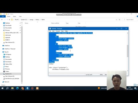 Pemrograman Web Php Menggunakkan XAMPP - YouTube