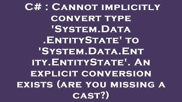 C# : Cannot implicitly convert type 