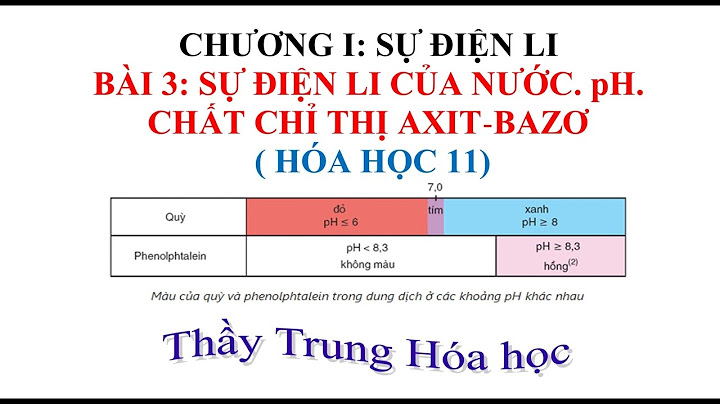 Chất chỉ thị vạn năng là gì