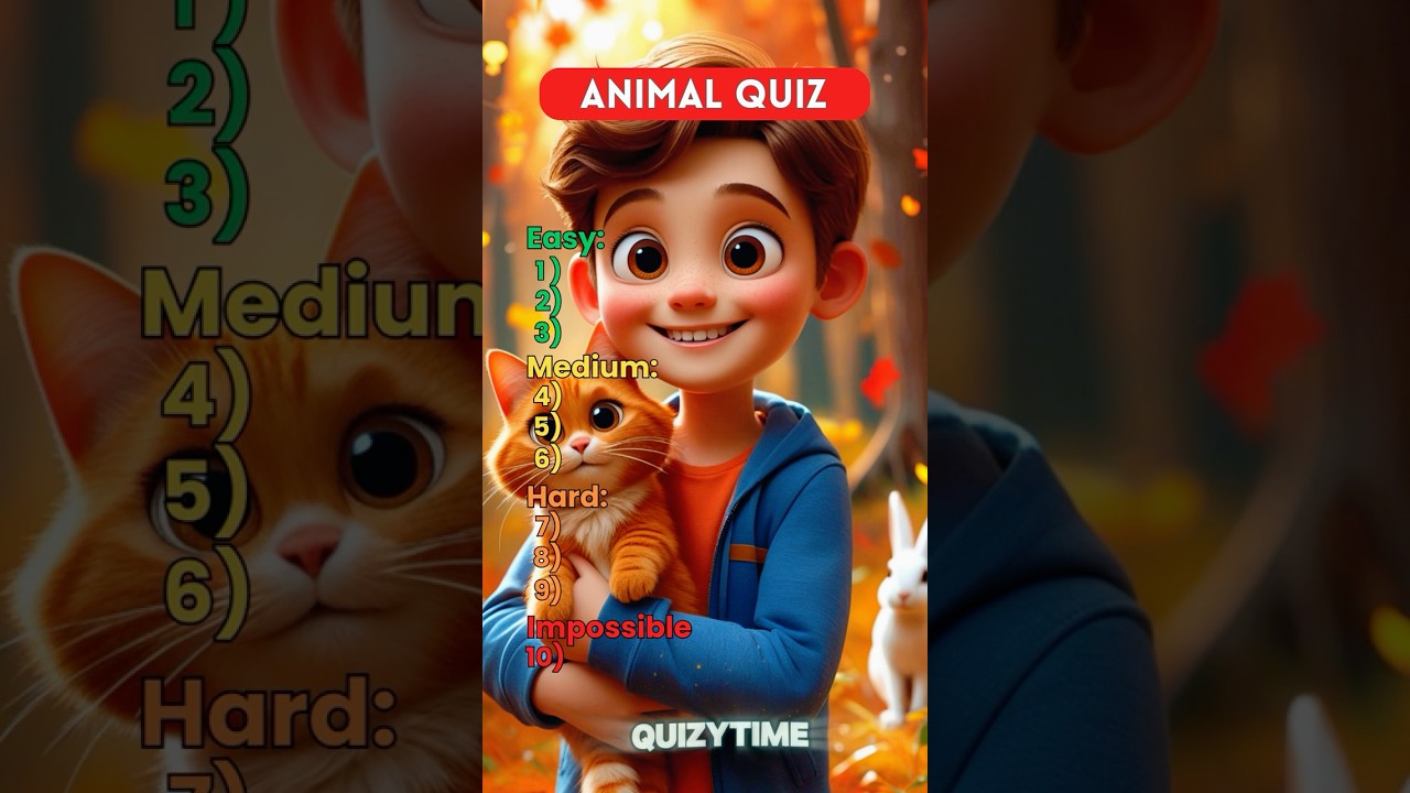 Only Animal Experts Can Pass This Quiz! 🐘🦁 | Easy to Impossible