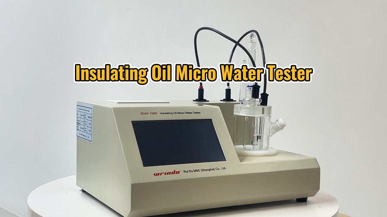 Show Video-RDKF-106D  Insulating Oil Micro Water Tester from Wrindu