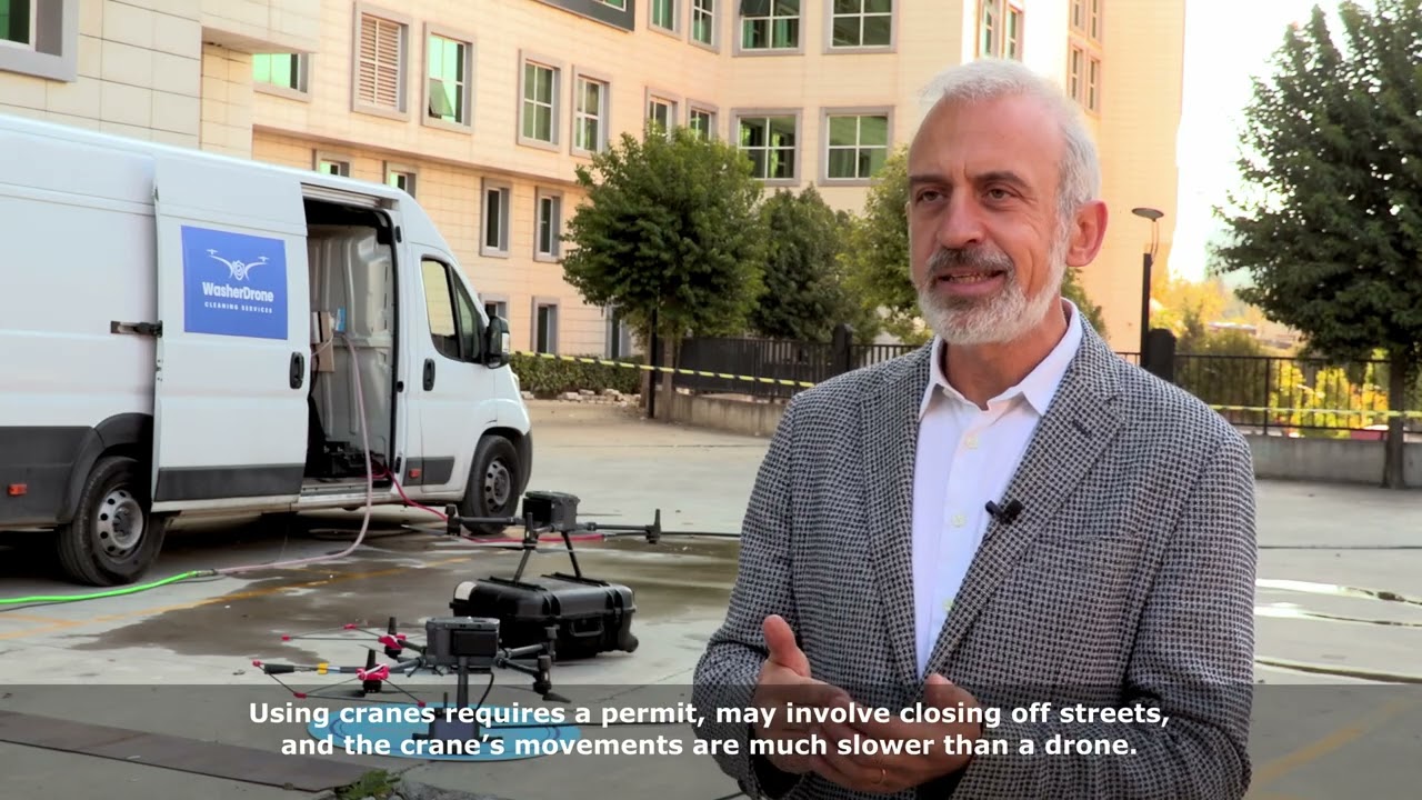 WasherDrone x Bilkom: Dış Cephe Temizliğinde Güçlü İş Birliği!