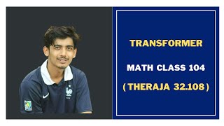 130. Transformer Math Problems Bangla || Class 104 ||Theraja 32.108||Transformer Bangla Tutorial