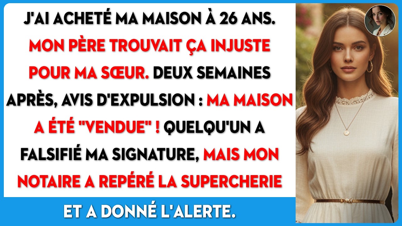 Mon père a contrefait ma signature pour vendre ma maison — le notaire était mon meilleur ami.