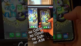Mirror your iPhone to a Windows PC — no cable, no cloud, no Ads