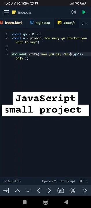 JavaScript small project practice - YouTube