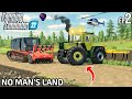 I spent 12h w/ Mercedes DELETING LAND FOR FIELDS on No Mans's Land | Farming Simulator 22 Timelapse