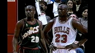 NBA On TNT  Sonics @ Bulls 1997 Great Game!